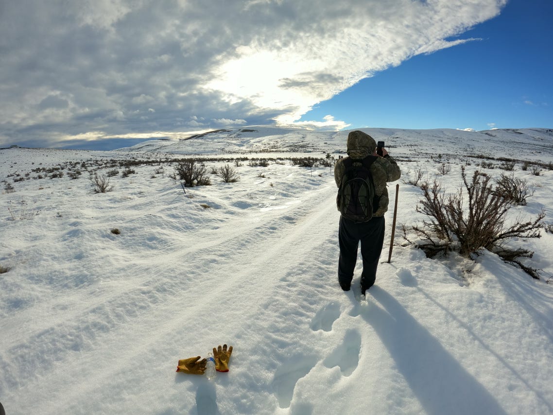 stuck over night in zero degrees