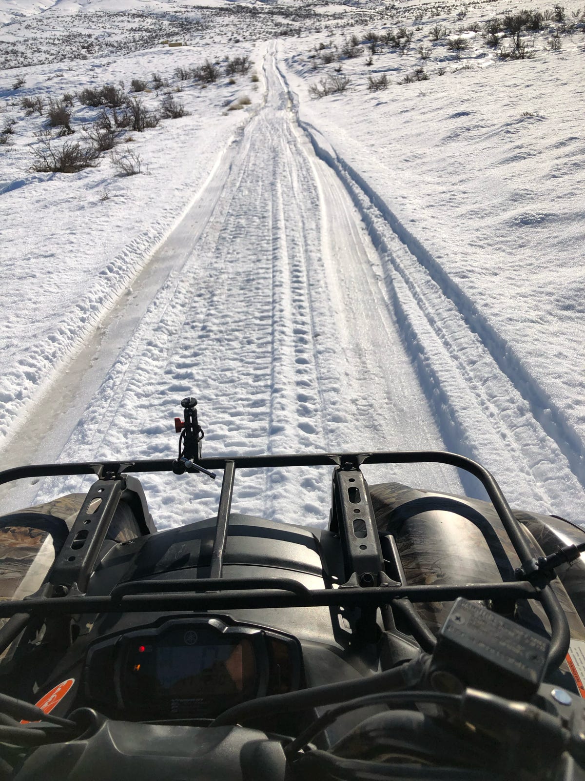 snowy atv ride