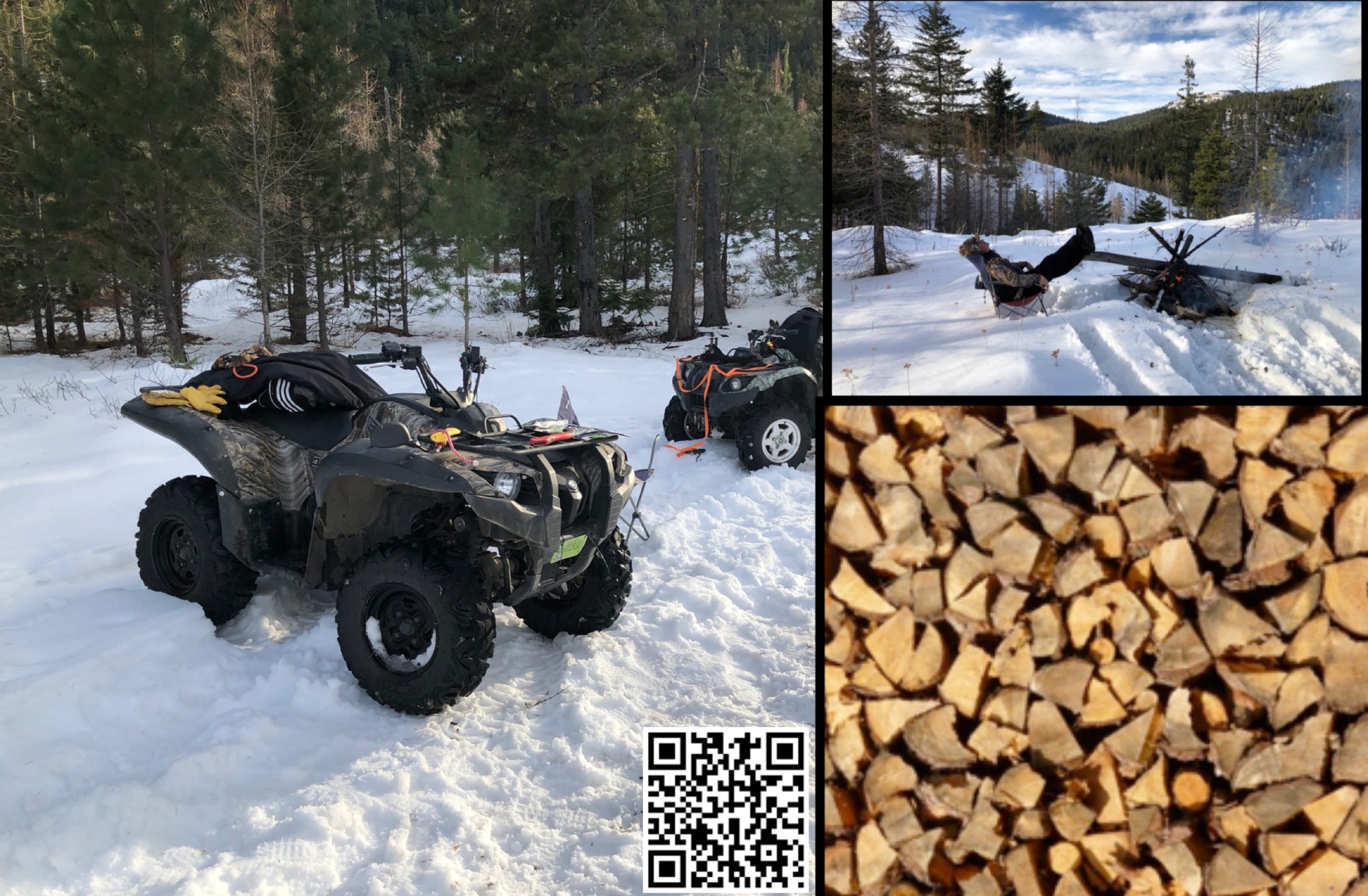 snow atv ride